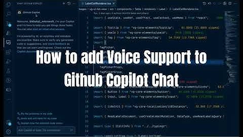 How to add & use speech to text in Github Copilot Chat in VS code in 2 mins
