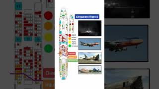 Singapore Airlines Flight 6 passenger fatality and injury seat map layout #singaporeairlines #crash