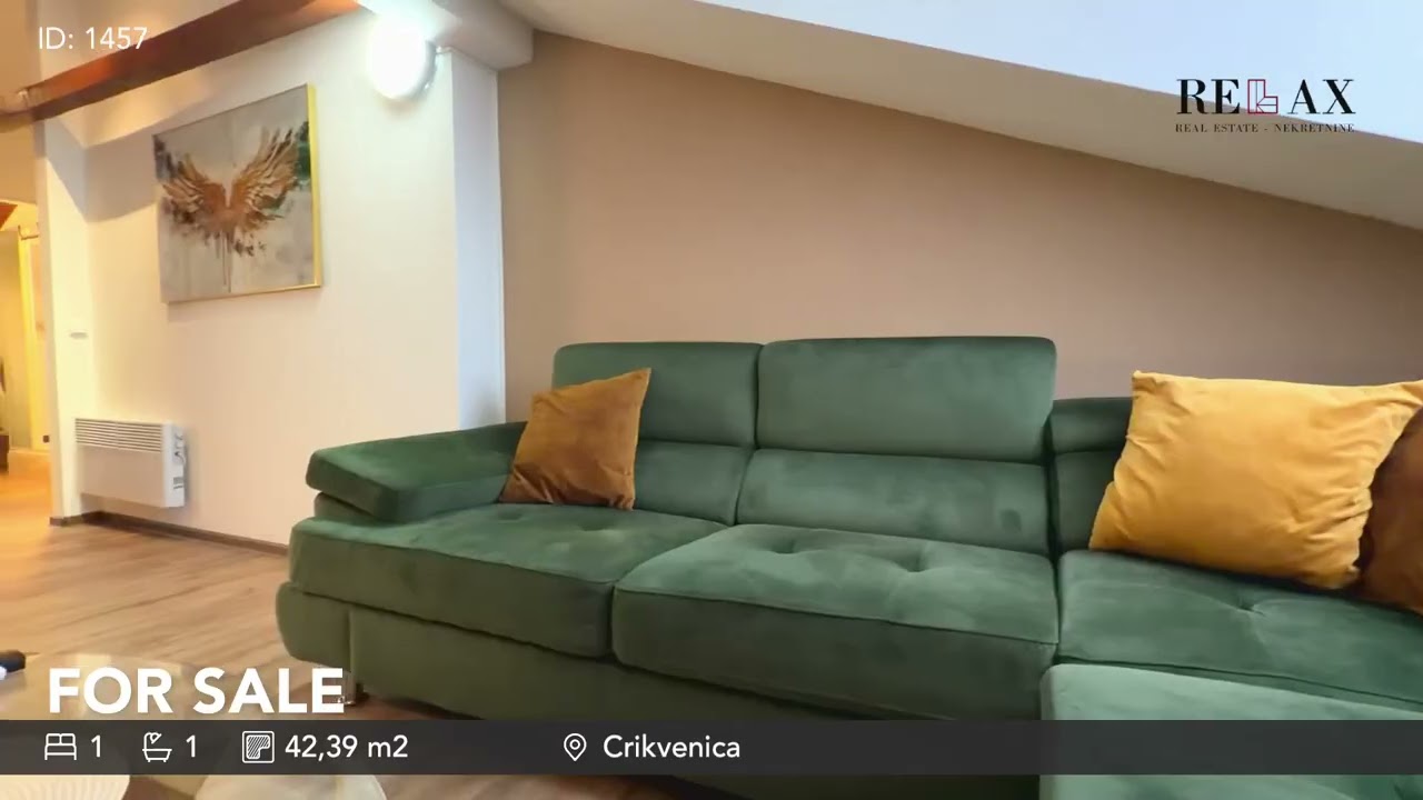 Crikvenica | stan u drugom redu do mora, centar