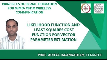 Likelihood Function and Least Squares Cost Function for Vector Parameter Estimation