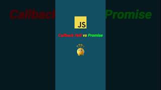 مقایسه promise و callback hell درجاوا اسکریپت- 33 ثانیه  #javascript  #shorts #برنامه_نویسی #کدنویسی