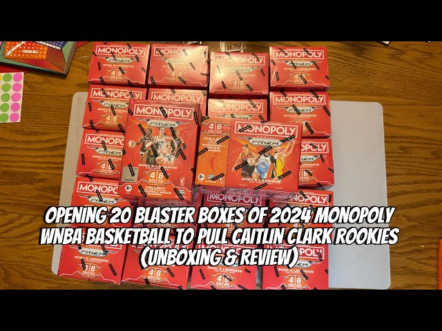 Opening 20 Blaster Boxes of 2024 Monopoly Prizm WNBA Basketball hunting Caitlin Clark Rookies! - YouTube Opening 20 Blaster Boxes of 2024 Monopoly Prizm WNBA Basketball hunting Caitlin Clark Rookies! - YouTube