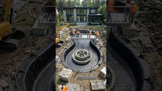 Incredible Luxury Backyard Pond & Landscape Design Time-lapse