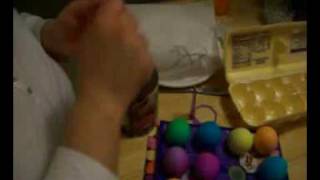 Skylar Coloring Easter Eggs 2009