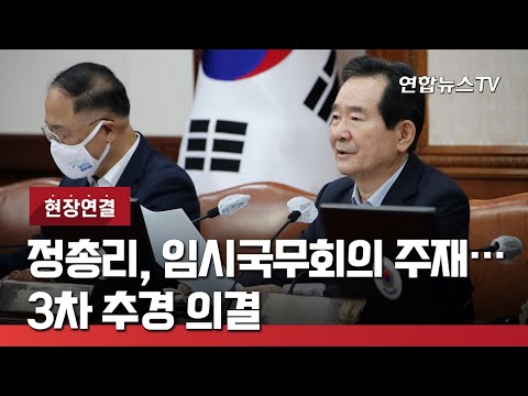 [현장연결] 정총리, <strong>임시국무회의</strong> 주재…3차 추경 의결 / 연합뉴스TV (YonhapnewsTV)