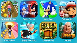 Subway Princess, Sonic Forces, Sonic Dash, Subay Surf, Kooply, Angery Gran Run, Temple Run 3, Jumanj screenshot 2