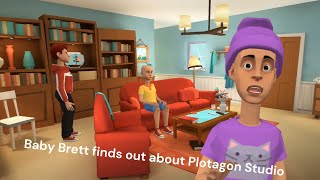 Baby Brett finds out about Plotagon Studio! (NEW PLOTAGON APP)