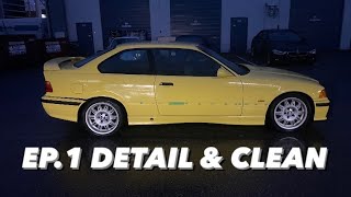 Subrem3 The Neglected Dakar Yellow BMW E36 M3 EP.1 DEEP DETAIL & CLEAN