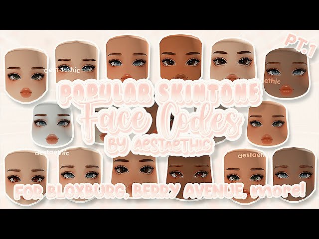 Face ID Codes & Links for Brown Skin Tone (Boy & Girl) [] Brookhaven,  Bloxburg, Berry Avenue[]ROBLOX 