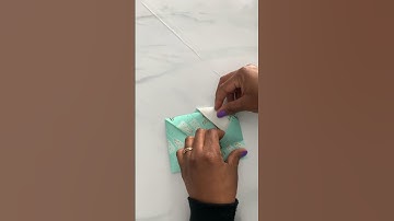 How to Wrap a Gift Card or Money 💵 #giftwrappingideas #wrappinghacks #shorts #giftcardwrapping