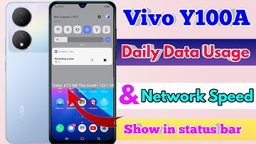 vivo y100a network speed setting | vivo y100a internet speed meter