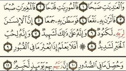تلاوة القارئ سلمان العتيبي سورة العاديات ما شاء الله