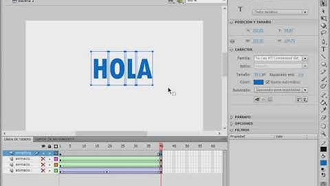 interpolación de forma con texto