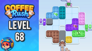 Coffee Rush: Block Jam - Level 68 – Puzzle Game Walkthrough & Solutions | Mobile Gameplay 
