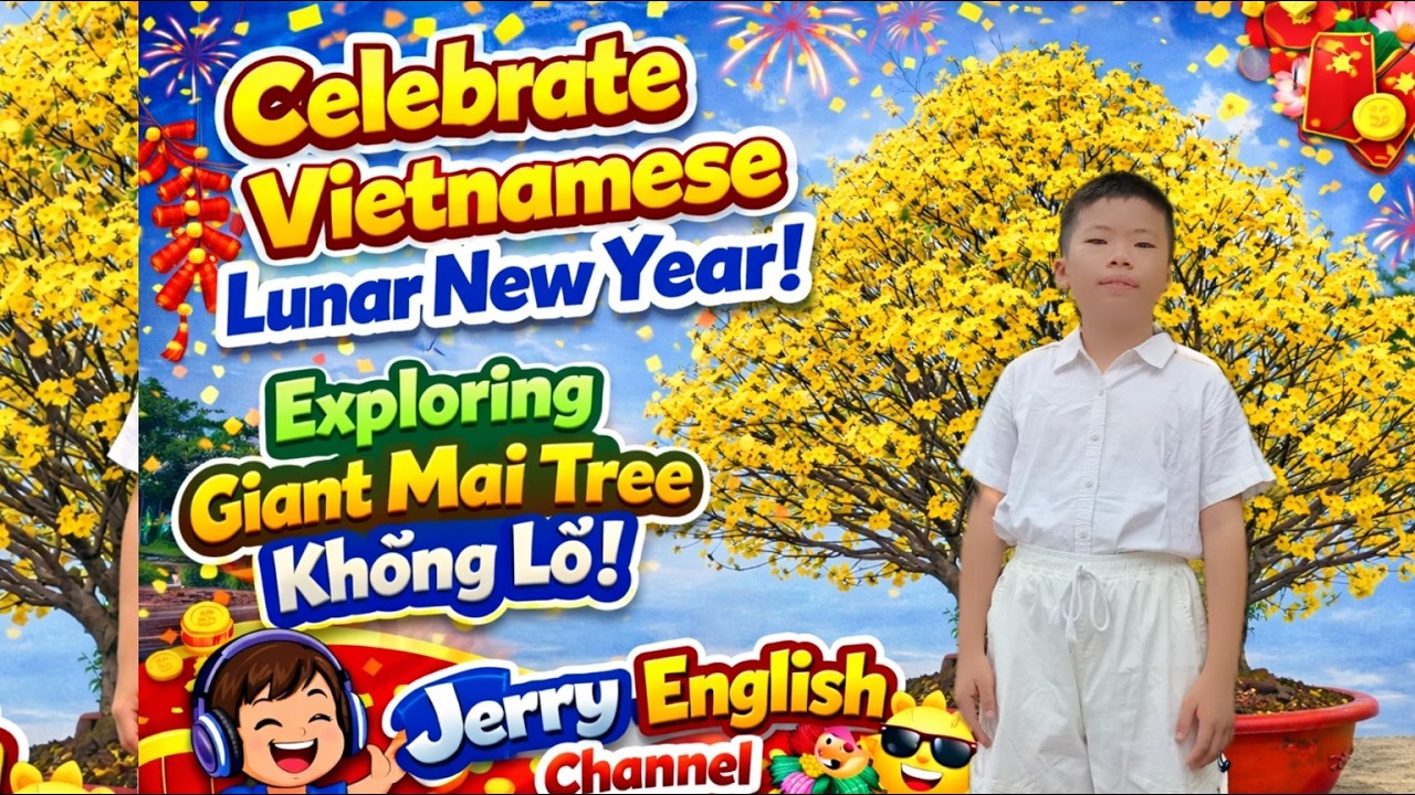 A Kid’s First Visit to Vietnam Tet Flower Market… And I Found a Giant Apricot Blossom Tree!