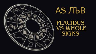 Асцендент Лъв, домове и управители в Placidus и в Whole Signs