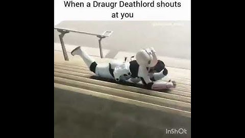 When a Draugr Deathlord Shouts At You