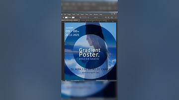 Desain Poster Event Gradient | Photoshop #tutorial #photoshop #shortvideo #designgrafis
