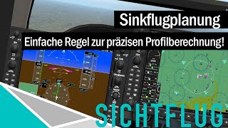 Sinkflugplanung - Rule of thumb