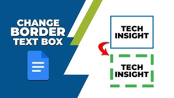 How to change the border of text box in Google Docs