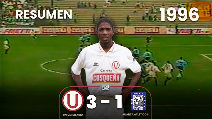 Universitario 3-1 Alianza Atlético Sullana | Resumen | Goles de Guadalupe y Czornomaz | 1996 ⚽🎞
