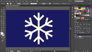 How to Draw a Snowflake in Adobe Illustrator / 2