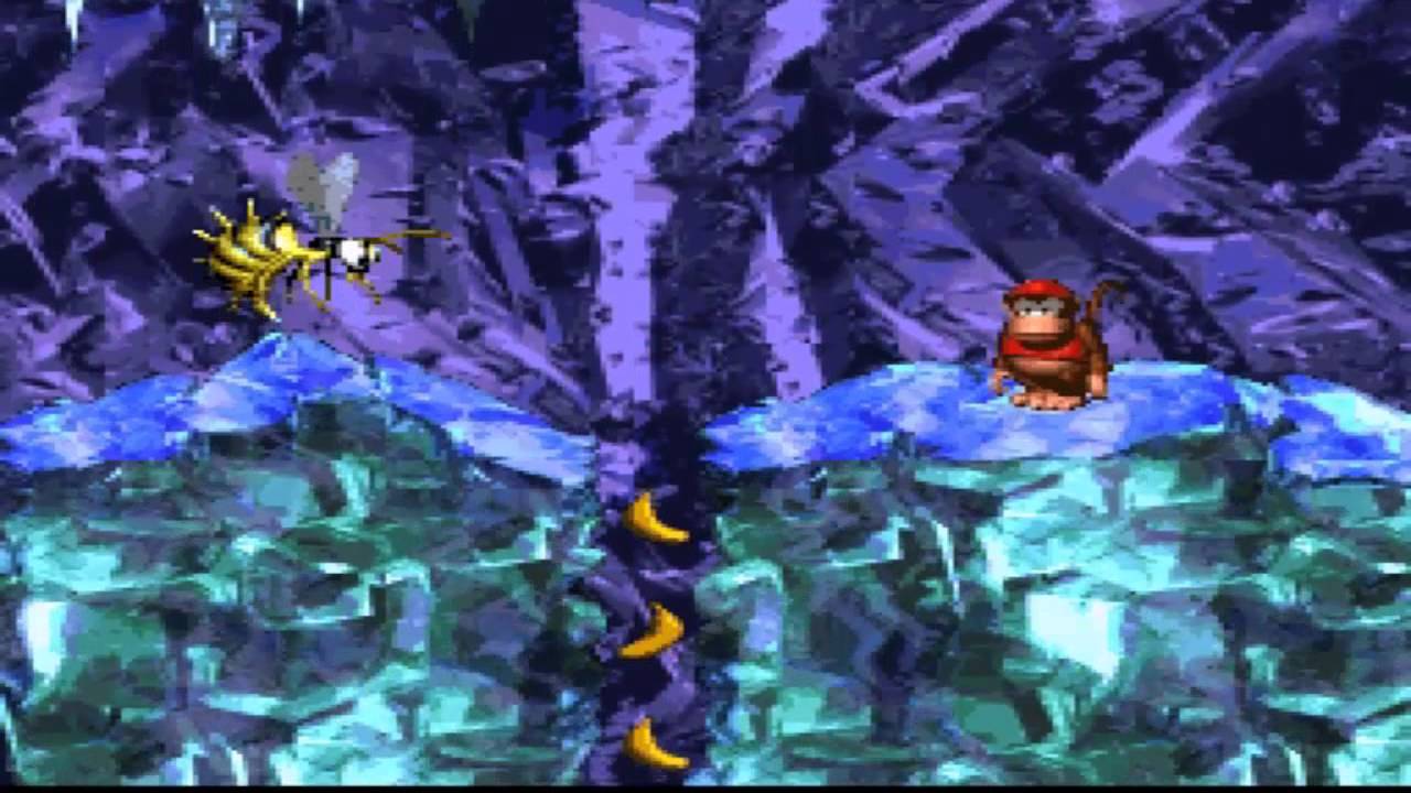 Donkey Kong Country 2 Diddy's Kong Quest (Klubba's Kiosk) Black Ice Battle  - YouTube