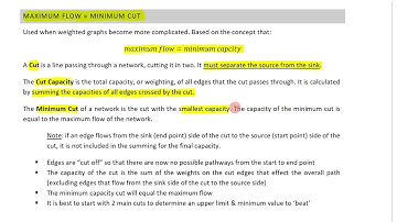 5   Flow   Maximum Flow   Minimum cut