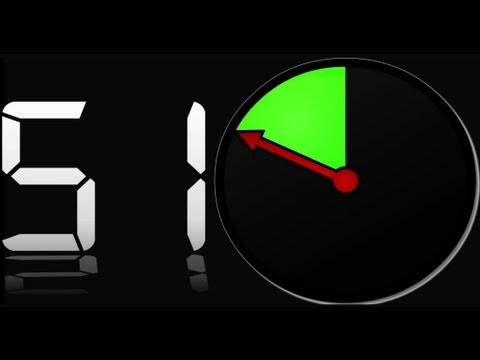60 sec countdown clock ( v 14 ) timer with Sound + 10 sec beep - dramatic atmosphere  █▬█ █ ▀█▀
