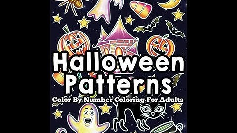 Halloween Patterns Color By Number Coloring Book - Color Questopia Flip Through