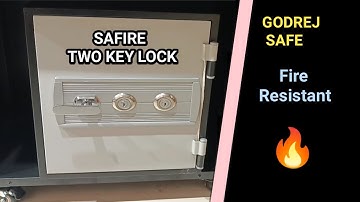 GODREJ SAFE LOCKERS FIRE RESISTANT SAFIRE TWO KEY LOCK