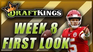 draftkings week 8 nfl first look lineup