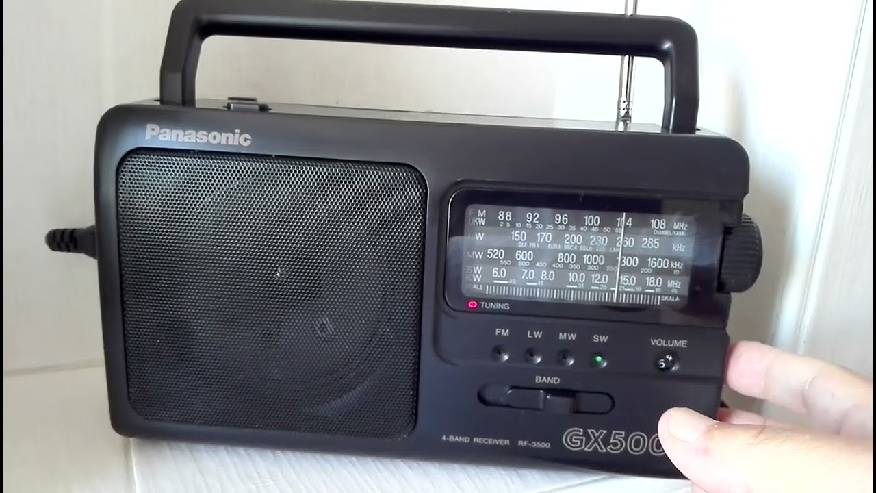 Panasonic RF-3500 /GX-500 Radio and 21 - 16 m. Manual Scan Test
