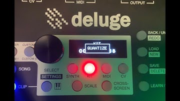 Quantize feature demo / Deluge Firmware