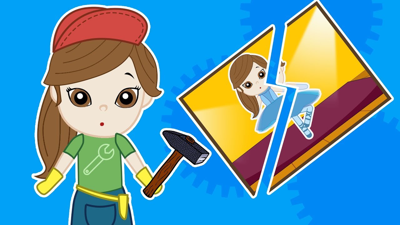 funny pranks videos Princess Lola fixing broken things 💕 Superhero cartoons for kids