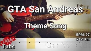 GTA San Andreas Theme Song (Bass Cover) Tabs