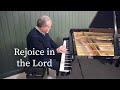 Rejoice in the lord dedicated to the garlock and hamilton families