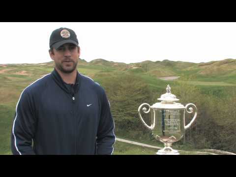Aaron Rodgers and Mark Tauscher talk golf at Whistling Straits