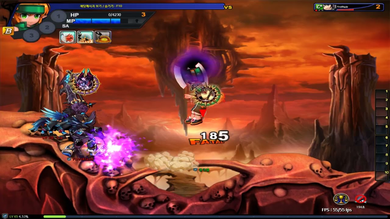 [그랜드체이스] 헬브릿지 도끼 VS 프나