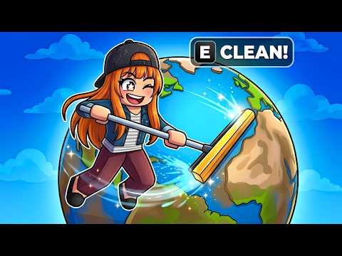 I Clean The World In Roblox!!