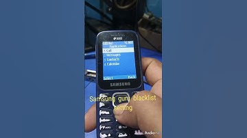 Samsung guru music blacklist setting..