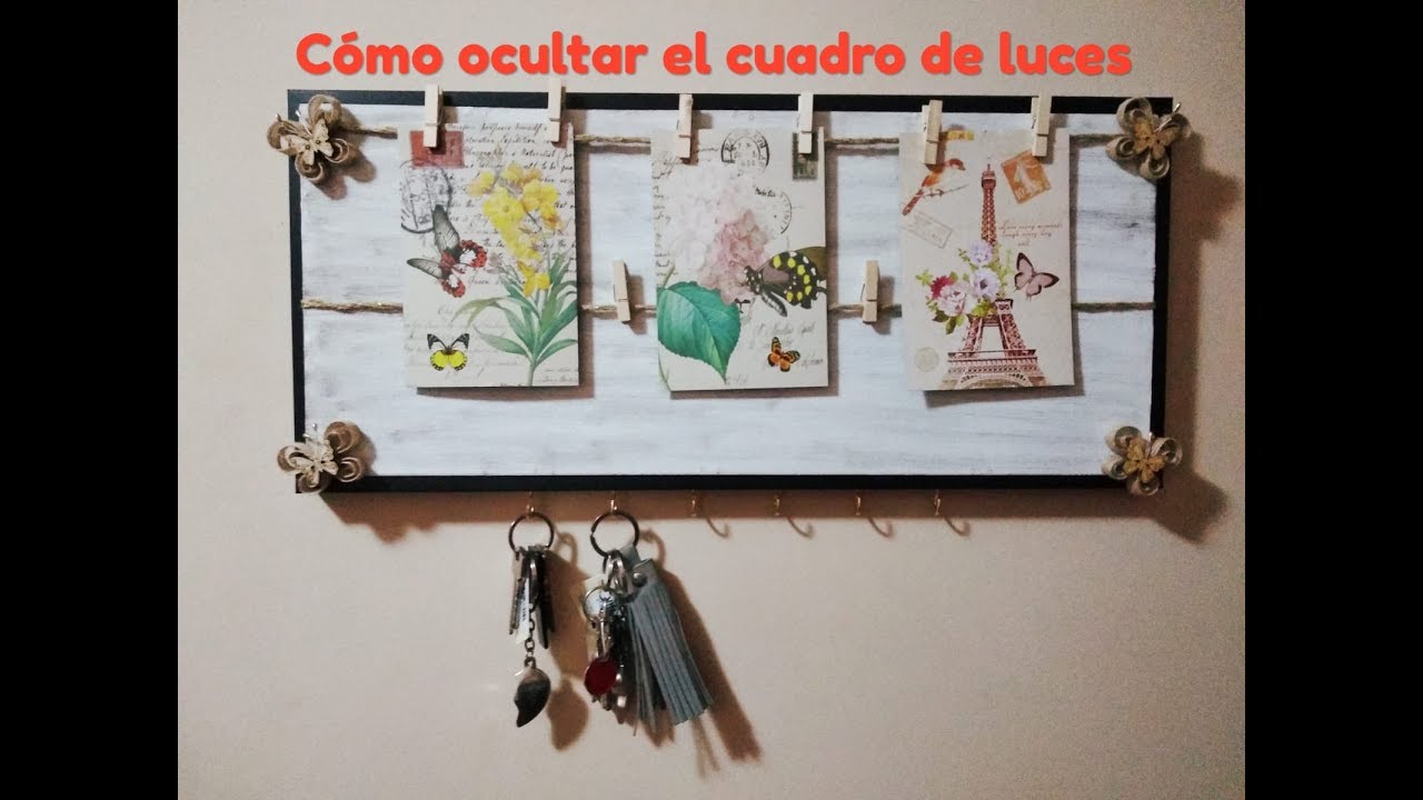 DIY, CÓMO OCULTAR LA CAJA DE LUCES, 💡 IDEA PARA TAPAR EL CUADRO ELÉCTRICO