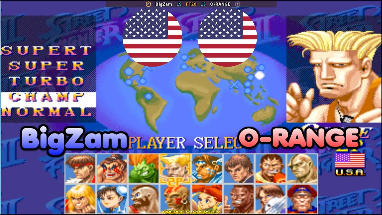 Hyper Street Fighter II: Anniversary Edition ➤ BigZam (Usa) vs O-RANGE (Usa) hsf2