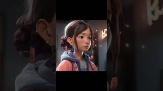 Pixar style gorgeous Asian girls by Ai #ai #cute #pixar #girl #style #illustration #3d #aigenerated