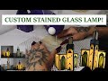 STAINED GLASS LAMP! (How I made this custom order lamp.)