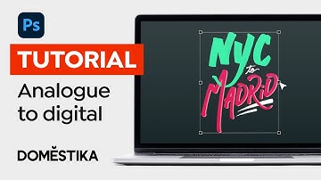 How to DIGITIZE your HAND LETTERING in Photoshop - Tutorial by Rich Tu | Domestika English