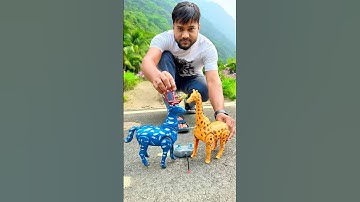Naya remote control Deer🦌 Aur RC Giraffe🦒 unboxing