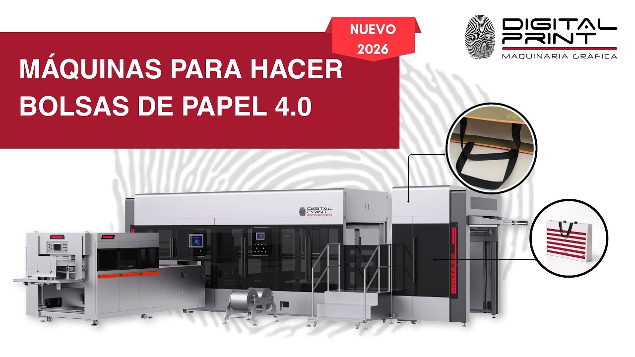 Máquinas para Hacer Bolsas de Papel 4.0 (NUEVO 2026)