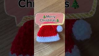 Mini crochet Santa hat #crochet