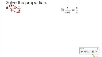 8.1a - Ratios and Proportions